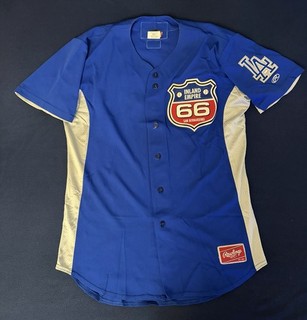 Dodgers Game Used Jersey Inland Empire 66’ers San Bernardino Minor League Nice!
