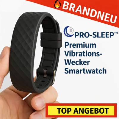 PRO-SLEEP  Premium Vibrations-Wecker Smartwatch Armbanduhr Schrittzähler Fitness