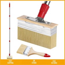 Ultimate Long Handle Deck Stain & Paint Brush Set 60" 6" 3"