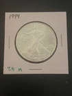 Vintage 1999 American Silver (.999%) Eagle $1 Coin; Only 7.4 Million Minted UNC