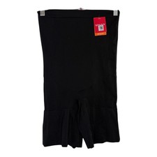 Spanx OnCore H-W Mid-Thigh Shorts Shapewear Sculpting Stretch Black Size XL NWT
