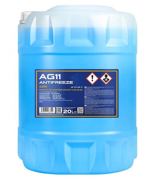 Mannol 4011 Antifreeze AG11 (- 40°C) Longterm KüHlflüSsigkeit 20L Kanister-image