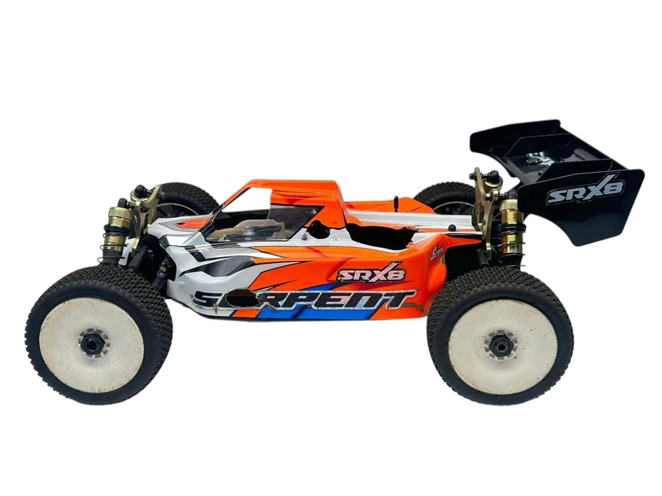 Serpent SRX8 1/8 Nitro Buggy Roller W Servos & Body (RTR Version) Rc Part #16905 - Image 3 of 4