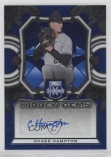 2023 Panini Elite Extra Edition Hidden Gems Blue Chase Hampton #HG-CHP Auto im4
