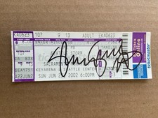 Shawn Springs Autographed Seattle Storm Ticket Stub Seahawks Signed
