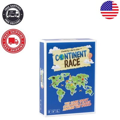 Interactive Continent Race Game: Explore Flags & Countries - Ideal for Families