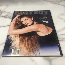 Playboy 1987 August + Centerfolds / Inserts + Clear Protector ( VINTAGE )