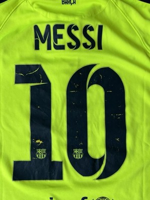 Lionel Messi 2014-2015 FC Barcelona Third Nike Jersey Mens S Small
