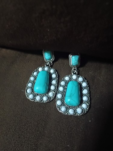 turquoise earrings vintage