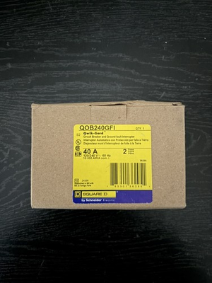 #ad NEW IN BOX SQUARE D QOB240GFI 2P 40A 240V GFI CIRCUIT BREAKER Free shipping $140.00