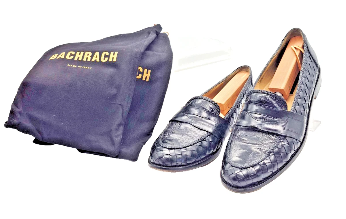 Vtg Bachrach Genuine Crocodile Tassel Loafers Dress Shoes Mens 10 Handmade Italy Vintage Mezlan Genuine Crocodile Woven Tassel Loafers / Size  main image 3