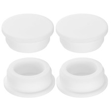 4Pcs Silicone Hole Plug, Round Rubber Stoppers for 35mm/1.38" Hole, White