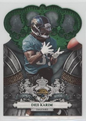2010 Panini Crown Royale Green 4/10 Deji Karim #126 v7j