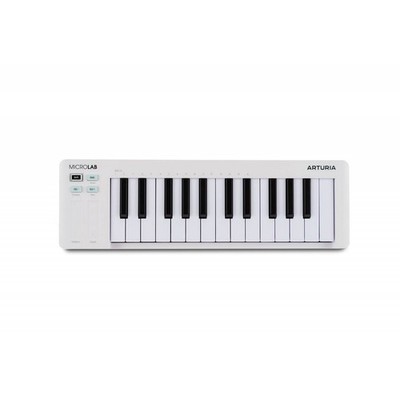Arturia MicroLab MK3 Compact 25-Key Midi Keyboard Controller - Weiß