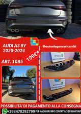 💕 Art. 1085 Diffusor Audi A3 8Y 2020-2024 Sportback 💕