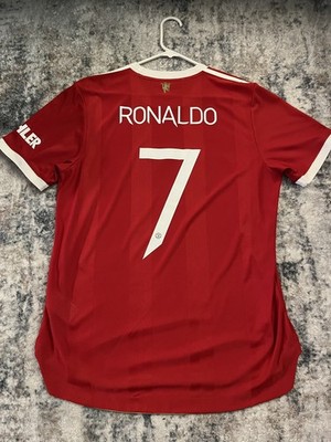 クリロナ　マンU 2XL Authentic Ronaldo Manchester United 21/22 Red Home Jersey Large