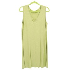 Horny Toad Organic Cotton Dress Womens XL Green Boho Resort Coastal Earthy