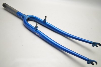 SHEN CHEN CX BLUE CANTI BICYCLE 700c WHEEL 1'' THREADED CR-MO FORK 150 MM STEERER