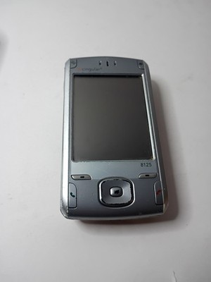 Cingular 8125 Silver Handheld Qwerty Keyboard Quad-Band Pocket Pc Phone Untested