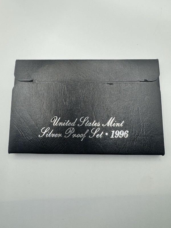 1996 United States Mint Silver Proof Set Box & COA