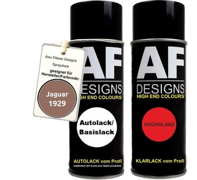 Spraydose für Jaguar 1929 Copper Metallic Basislack Klarlack Sprühdose 400ml