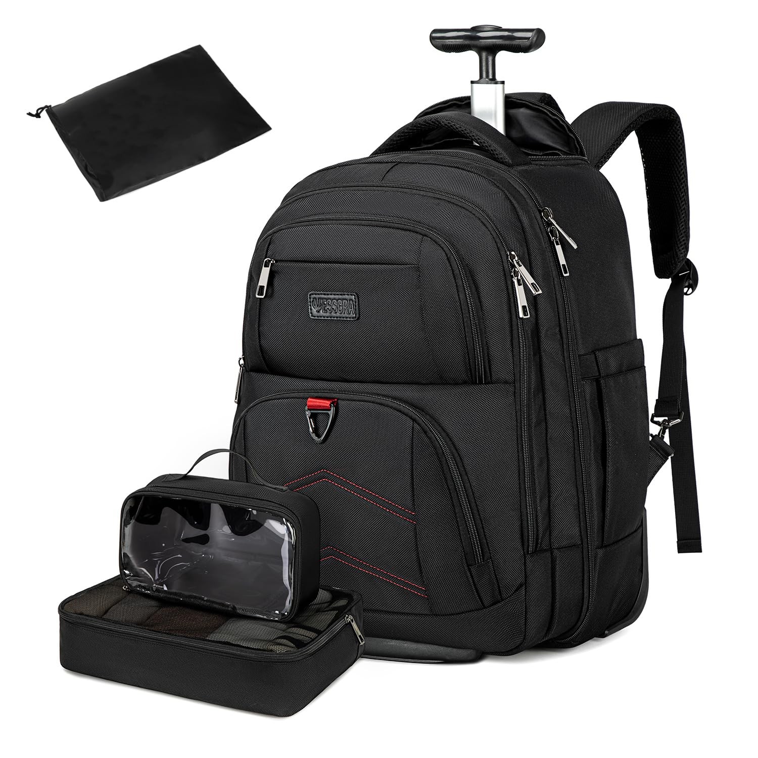 Rolling Backpack 45L Backpack with Wheels, 17.3 I… - image 1