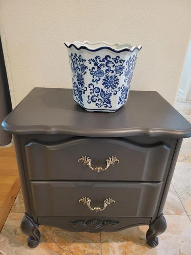 Blue & White Chinoiserie Hexagonal Pot / Planter with Drainage Hole NEW WITH TAG