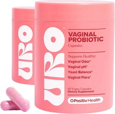 2PACK URO O Positiv Vaginal Probiotics for Women pH Balance w/ Prebiotic New
