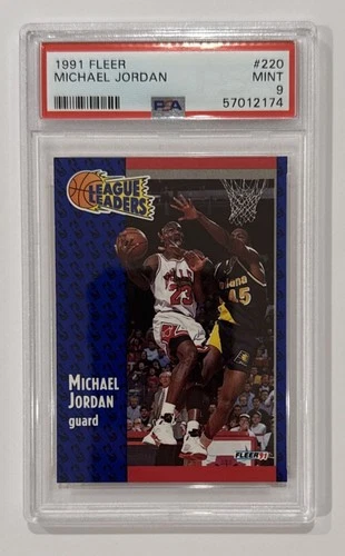 1991 FLEER #220 MICHAEL JORDAN PSA 9