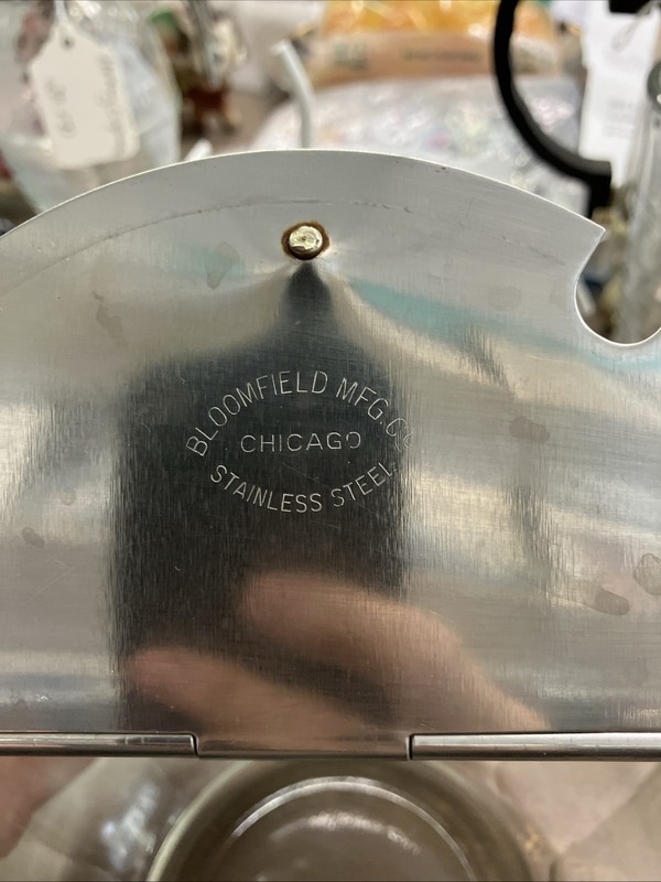 Vintage Crystal/Master Salt Hinged Bloomfield Glass Storage Container