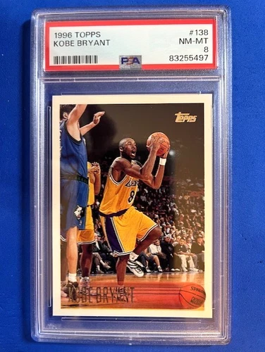 Kobe Bryant 1996 Topps Basketball RC PSA 8 - Lakers