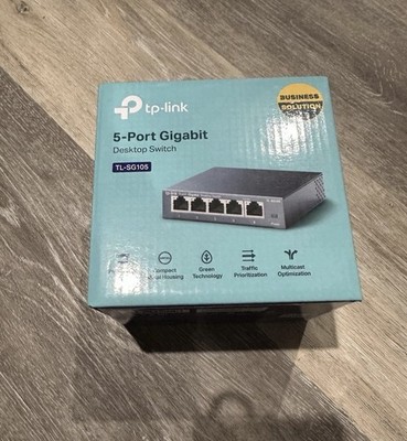 TP-Link TL-SG105 5-Port Gigabit Desktop Switch Open Box New