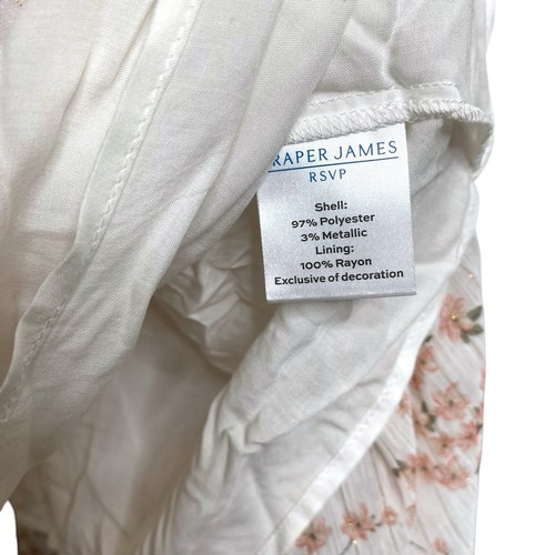 NWT Draper James RSVP Dress Women’s Ivory Floral Smocked Chiffon Plus Size 3X - Bild 12 von 12