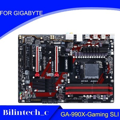 FOR GIGABYTE GA-990X-Gaming SLI 990FX 64GB   AM3+ Motherbroad Test ok #fv