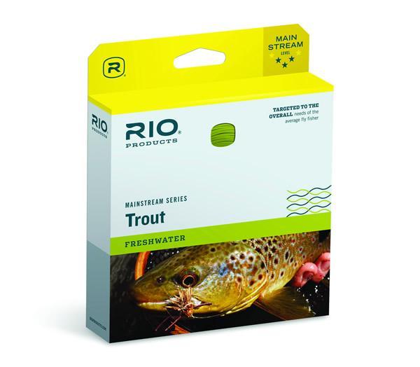 RIO MAINSTREAM TROUT NEW WF-6-F #6 WT. WEIGHT FORWARD FLOATING FLY FISHING  LINE