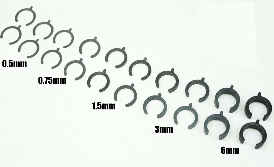 AJCMods Replacement Shock Spring PreLoad Spacers 0.5mm-6mm For Associated 8846