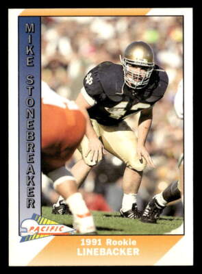 Mike Stonebreaker 1991 Pacific Card #540 Notre Dame | eBay