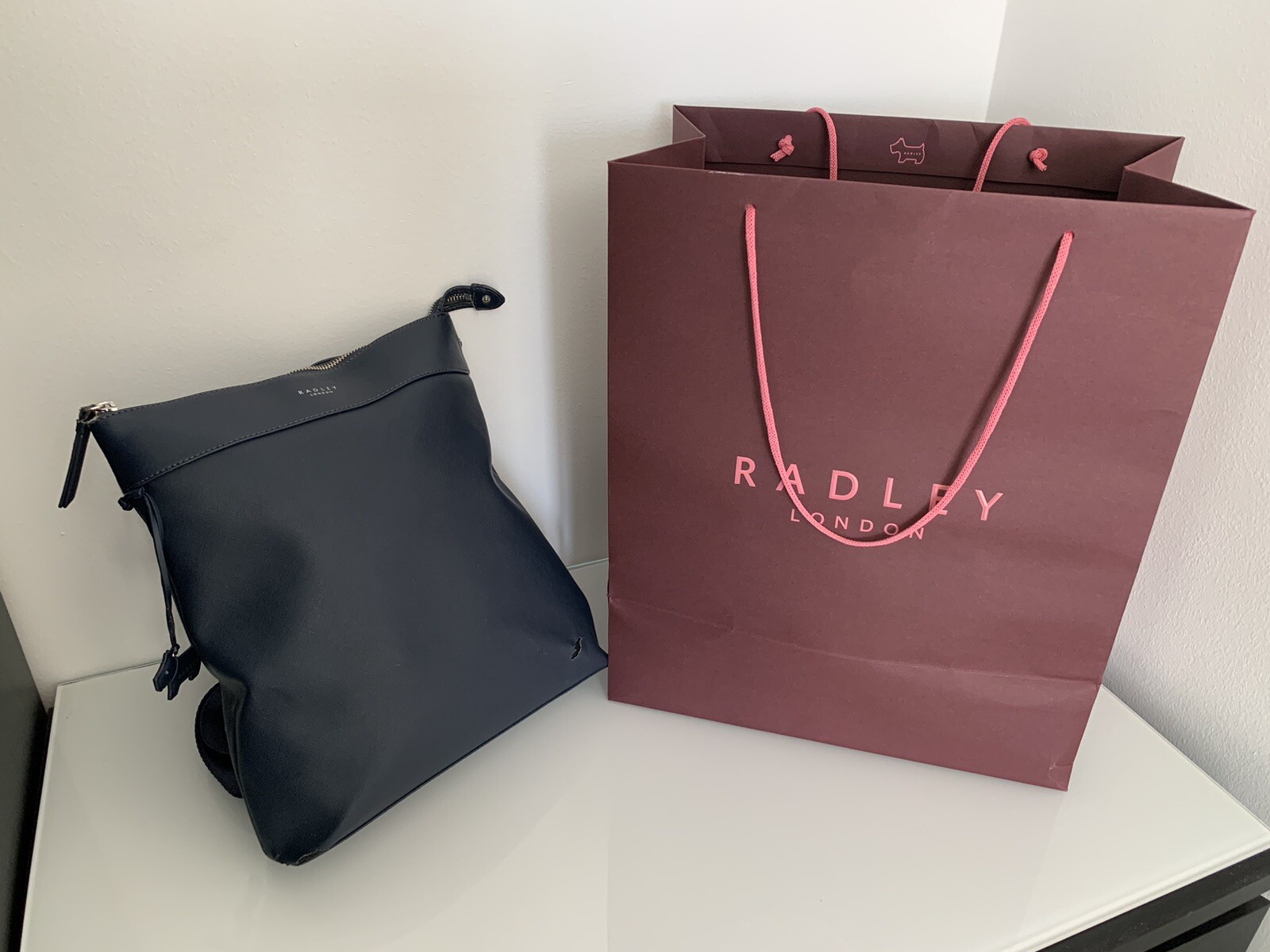 RADLEY Essex Road Responsible Blue Backpack Bag. eBay