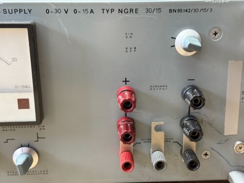 Stromversorgungsgerät DC-Power Supply 0-30V, 0-15A, ROHDE & SCHWARZ NGRE 30/15 - Bild 5 von 15