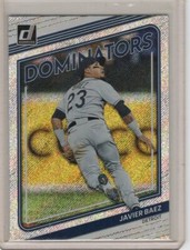 Javier Baez 2022 Donruss Dominators Rapture Parallel D-3 Detroit Tigers