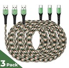 3 Pack Camo USB-C to USB-A Cable FAST Charge Type-C Cord Data Sync for Samsung