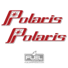 Polaris Vintage Premium Vinyl Decal 2-Pack - 13.25" wide - Vintage Snowmobile
