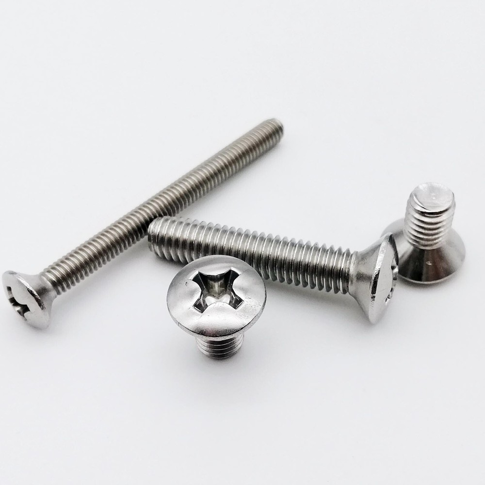 M2-M6 304 Stainless Steel Cross Phillips Half Raised Countersunk Head Screw Bolt
