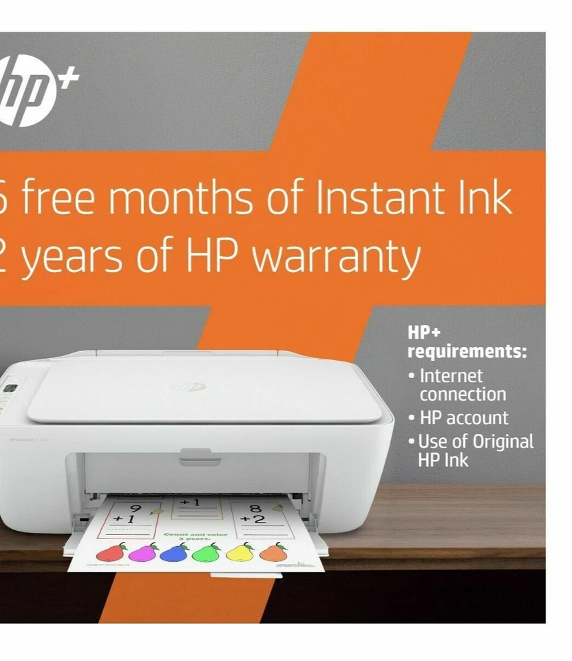 New HP 2852e/2855e/2842e Wireless Printer-Copy-Scan+Free HP INK-College GIFT - Image 2 of 4