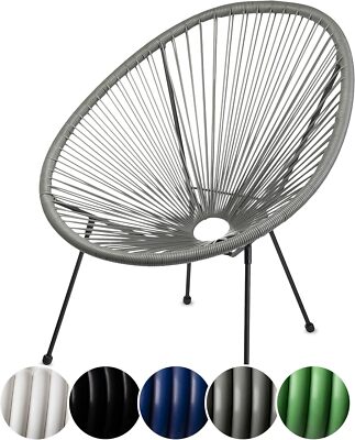 Acapulco Gartenstuhl Gartensessel im Retro Design Loungesessel Balkon Korbsessel