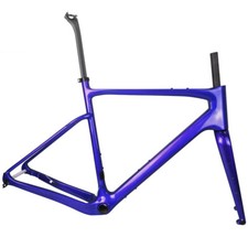 AIRWOLF Carbon Gravel Frame Road Bike Cyclocross Bicycle Transparent Paint 700c