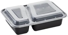30oz Meal Prep Food Container 2 Compartment Storage BPA Free Microwavable