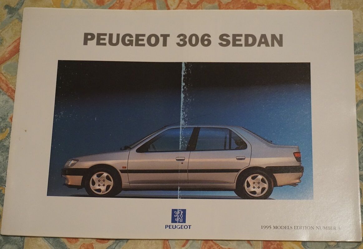San Jose Mall Rare 1995 Edition 3 Sedan Brochure Peugeot 306 2021 new