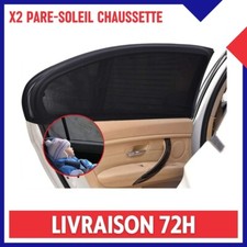 x2 Pare Soleil Chaussette Vitre Arrière Voiture Auto Protection UV Enfant Bébé