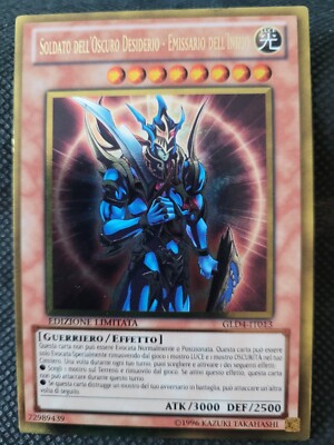 YU-GI-HO KARTE GLD4 SOLDAT DER DUNKLEN WUNSCH IT013 SELTEN GOLD LIMITED EDITION